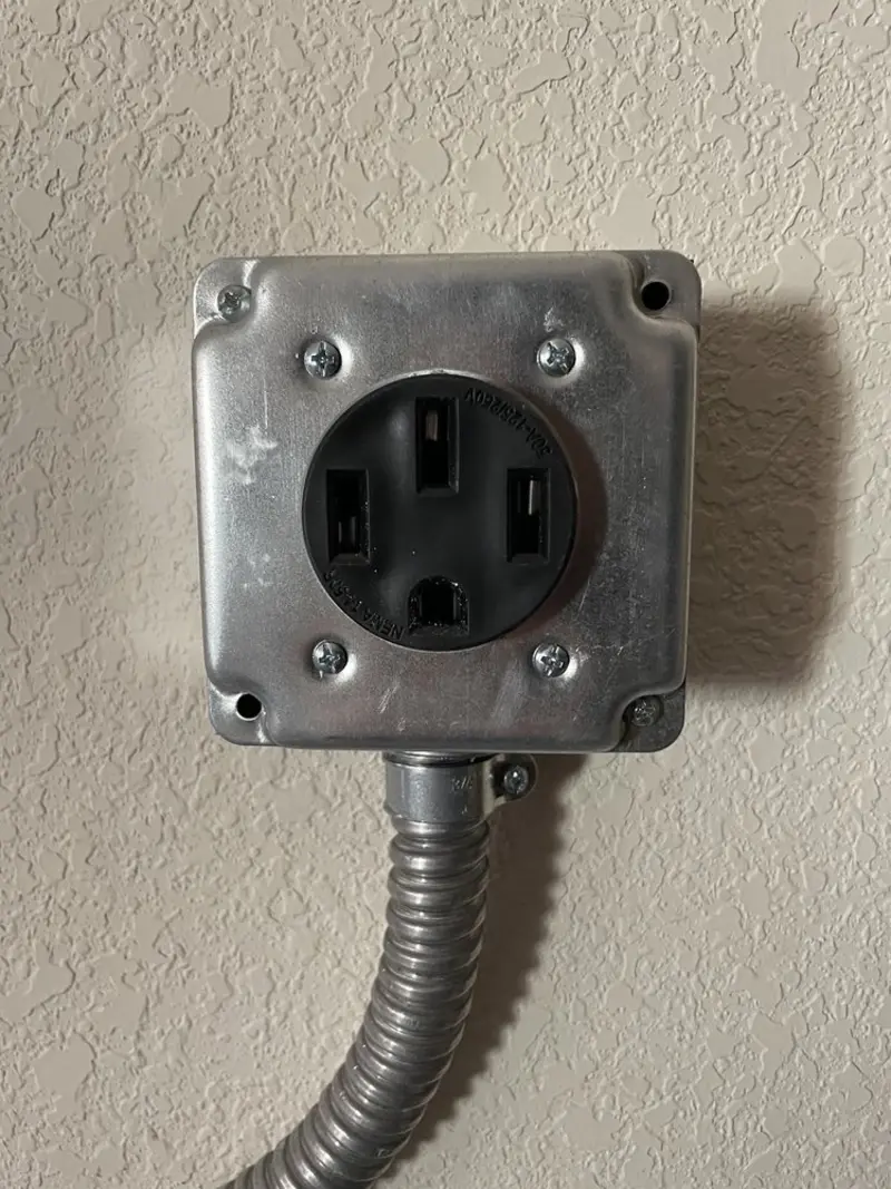NEMA 14-50 outlet installed for Electrical Panel Upgrade in Capitola