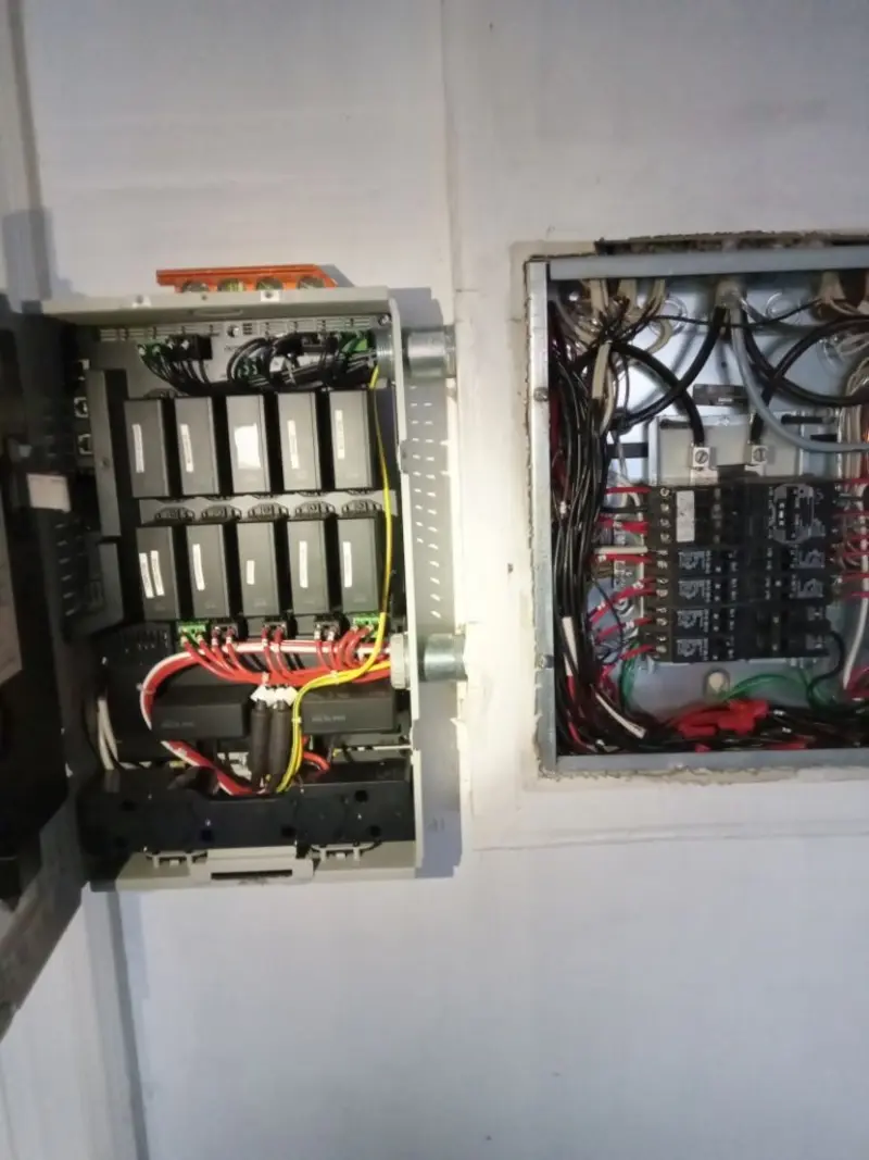 Electrical panel upgrade completed for Security Camera Wiring in Capitola
